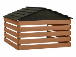 Prolenta Premium - Caseta de cortacésped robótico negro y marrón 78x74x54 cm abeto Marru00f3n Outlet