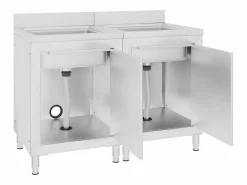 Garden Furniture Prolenta Premium - Fregadero de cocina comercial 2 piezas de acero inoxidable Multicolor Online