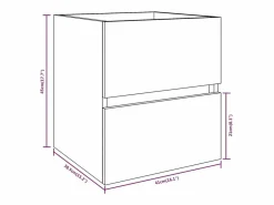 Garden Furniture Prolenta Premium - Mueble de lavabo madera de ingeniería gris Sonoma 41x38,5x45 cm Multicolor Hot