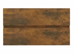 Garden Furniture Prolenta Premium - Mueble lavabo madera contrachapada roble ahumado 80x38,5x45cm Multicolor New