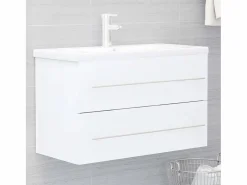 Garden Furniture Prolenta Premium - Mueble con lavabo madera de ingeniería blanco Multicolor Sale