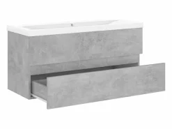 Garden Furniture Prolenta Premium - Mueble con lavabo madera de ingeniería gris hormigón Multicolor New