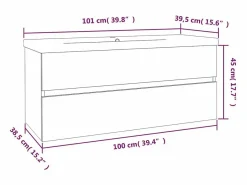 Garden Furniture Estantería Sobre Inodoro|Prolenta Premium - Mueble de baño con lavabo madera contrachapada gris Sonoma