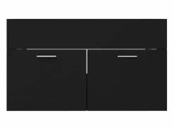 Garden Furniture Prolenta Premium - Mueble con lavabo madera de ingeniería negro Multicolor Clearance