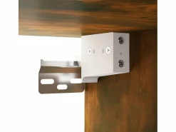 Garden Furniture Estantería Sobre Inodoro|Prolenta Premium - Mueble de baño con lavabo madera de ingeniería roble ahumado