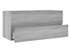 Prolenta Premium - Mueble de lavabo madera de ingeniería gris Sonoma 100x38,5x45cm^Garden Furniture Hot