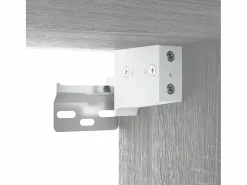 Garden Furniture Estantería Sobre Inodoro|Prolenta Premium - Mueble de baño con lavabo madera contrachapada gris Sonoma