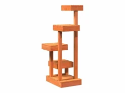 Garden Furniture Prolenta Premium - Árbol para gatos madera maciza pino marrón cera 45,5x49x103 cm Marru00f3n Hot