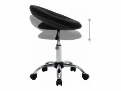 Garden Furniture Taburete De Oficina|Prolenta Premium - Silla de trabajo con ruedas cuero sintético