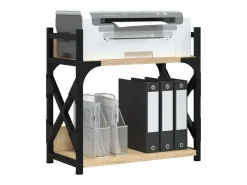 Prolenta Premium - Soporte de impresora 2 niveles roble Sonoma 40x20x40 cm^ Clearance