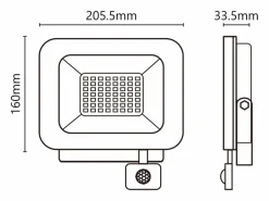 Iluminación Exterior|Proyector LED 230V 50W 4250lm 4000K con PIR
