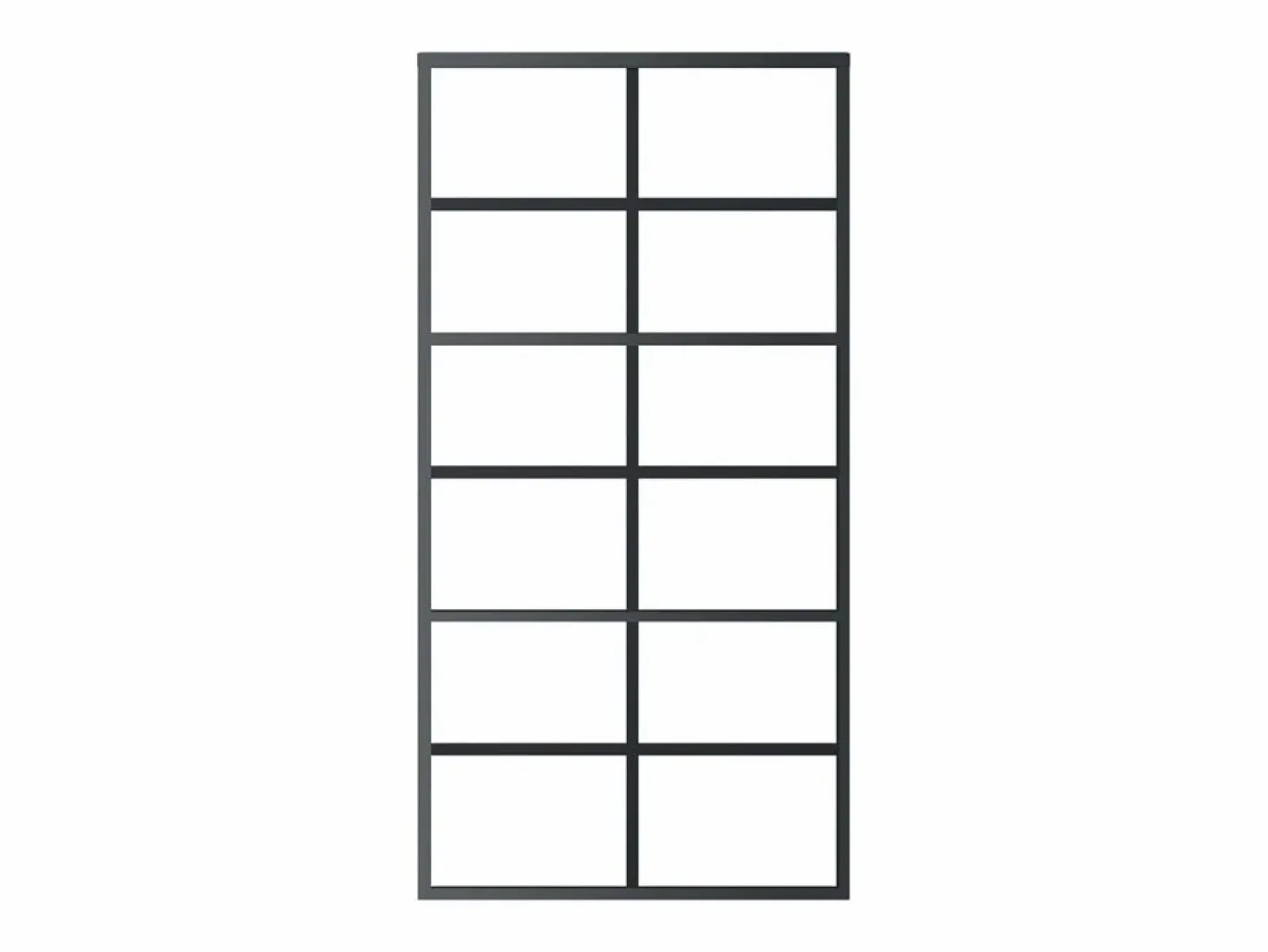 Puerta corredera con herrajes ESG vidrio y aluminio 102x205 cm ES429434^