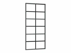 Puerta corredera con herrajes ESG vidrio y aluminio 90x205 cm ES716779^ Hot