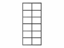 Puerta corredera con herrajes ESG vidrio y aluminio 90x205 cm ES716779^ Hot