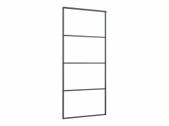 Puerta corredera con set herrajes vidrio ESG aluminio 90x205 cm ES641494^ Online