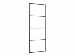 Puerta Corredera|Puerta corredera con set herrajes vidrio ESG aluminio 76x205 cm ES707223