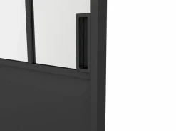 Vente-unique Puerta Corredera|Puerta corredera doble sistema de empotrado vidrio esmerilado 2 x Alt. 205 x Ancho 83 cm, ARTISTO II