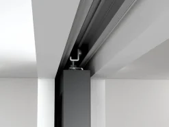 Vente-unique Puerta Corredera|Puerta corredera doble sistema de empotrable vidrio templado, 2 x Alt. 205 x Ancho 93 cm, ARTISTO II