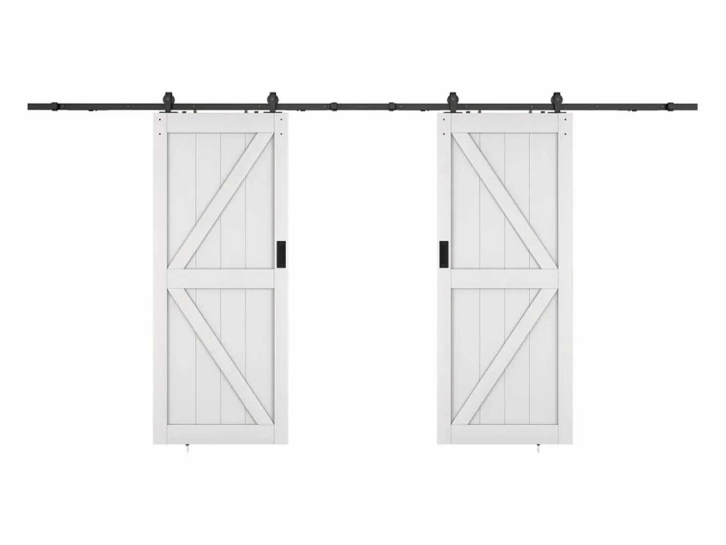 Puerta corredera doble vista - Madera y MDF - - 83 cm - NEFARA^Vente-unique Clearance