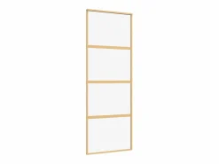 Puerta corredera dorada de vidrio ESG transparente y aluminio ES940037 Dorado Best