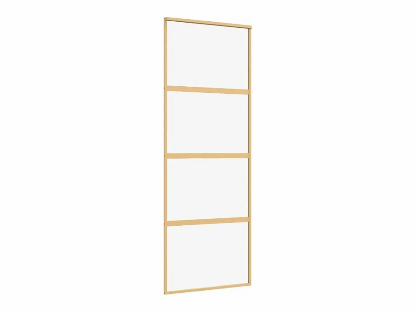 Puerta corredera dorada de vidrio ESG transparente y aluminio ES940037 Dorado Best