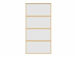 Puerta corredera dorada de vidrio ESG esmerilado y aluminio ES734672^ Hot