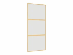 Puerta corredera dorada vidrio ESG esmerilado aluminio 90x205cm ES784621^ Clearance