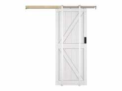 Vente-unique Puerta Corredera|Puerta corredera empotrada en madera y MDF - - Alt. 205 x 83 cm - NEFARA