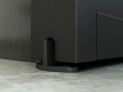 Vente-unique Puerta Corredera|Puerta corredera en aluminio y vidrio templado - Alt. 205 x Ancho 73 cm - WILDEN II