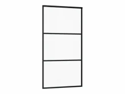 Puerta Corredera|Puerta corredera ESG vidrio y aluminio negra 102x205 cm ES244172