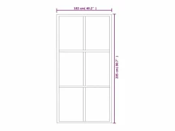 Puerta corredera ESG vidrio y aluminio negra 102x205 cm^vidaxl Discount