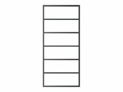 Puerta Corredera|Puerta corredera ESG vidrio y aluminio negra 90x205 cm ES394877