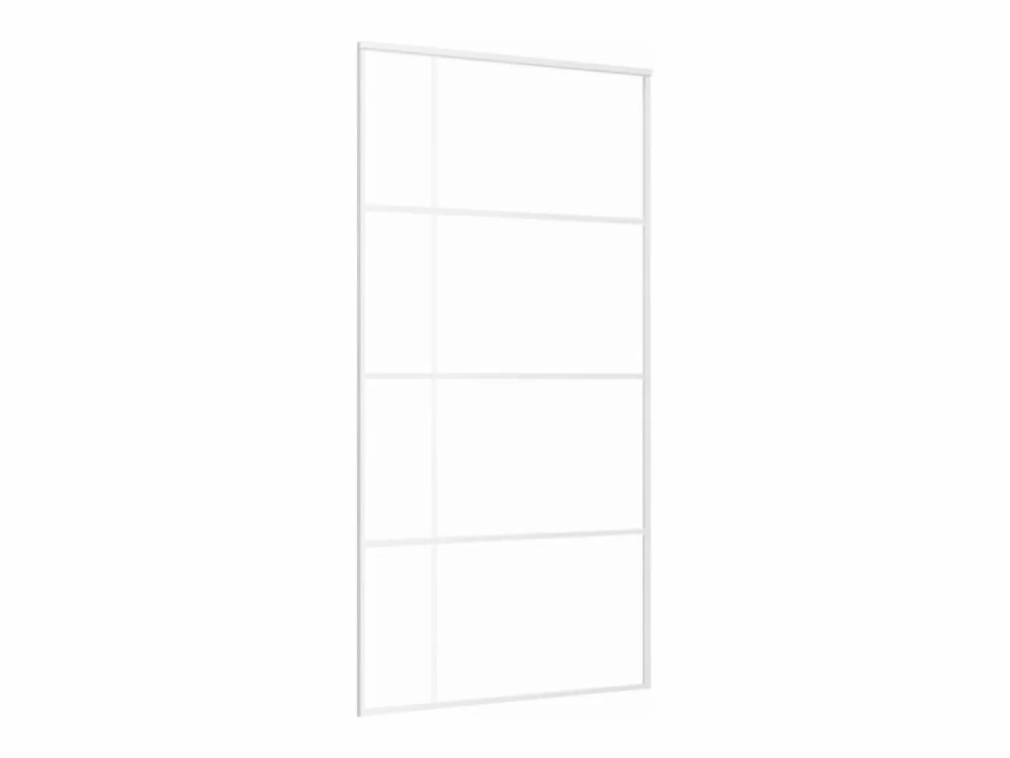 Puerta corredera ESG vidrio y aluminio blanca 102,5x205 cm ES223391^ Online