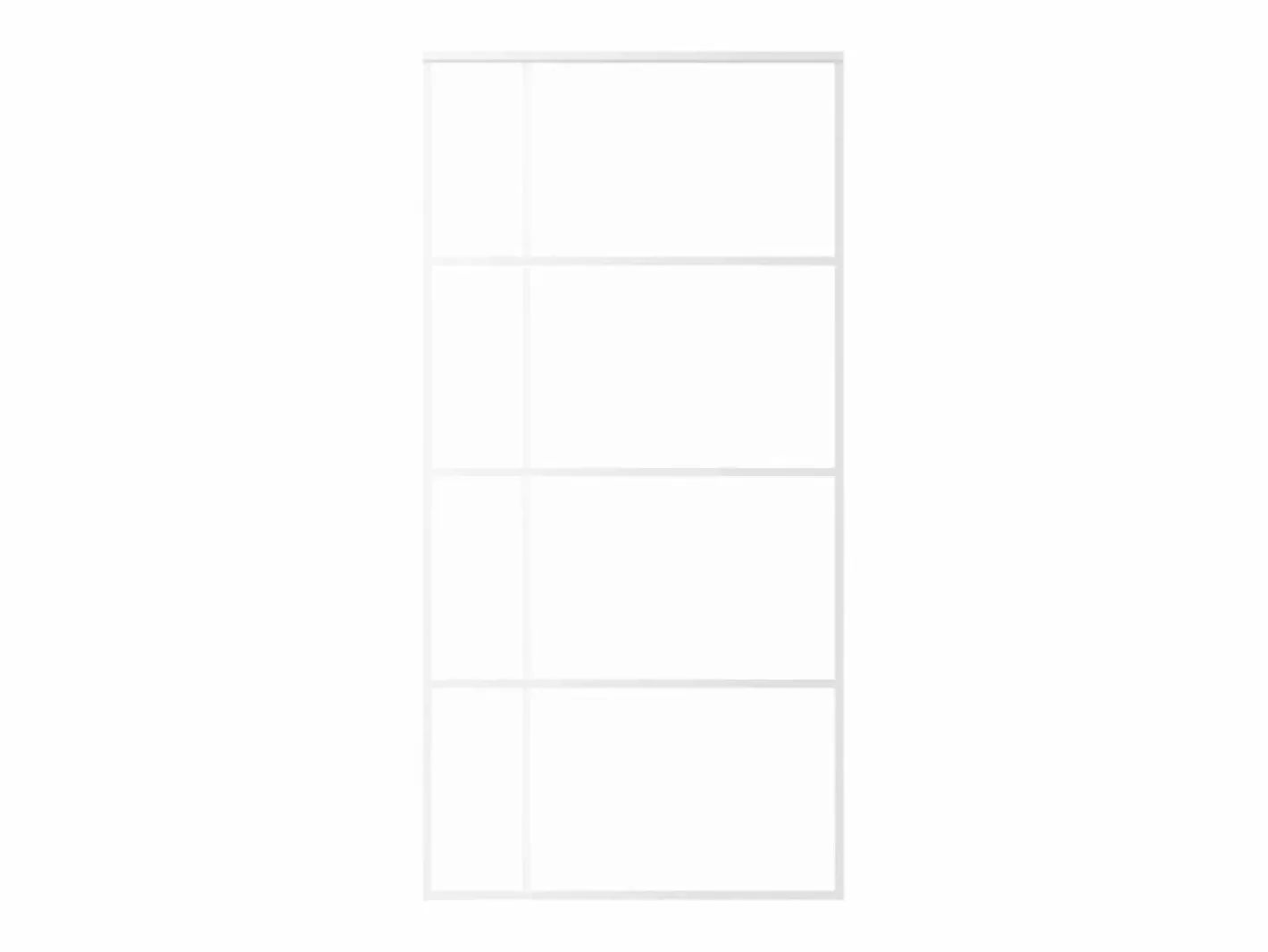 Puerta corredera ESG vidrio y aluminio blanca 102,5x205 cm ES223391^ Online