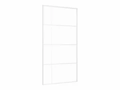 Puerta corredera ESG vidrio y aluminio blanca 102,5x205 cm ES982499^ Outlet