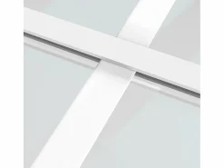 Puerta corredera ESG vidrio y aluminio blanca 102,5x205 cm ES982499^ Outlet