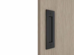 Vente-unique Puerta corredera invisible de madera y MDF - 93 x 210 cm - roble claro - BOCAZI Marru00f3n Sale