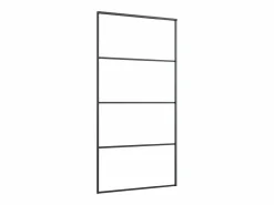 Puerta corredera set herrajes vidrio ESG aluminio 102,5x205 cm ES797702^