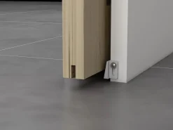 Puerta corredera sistema de empotrado con 3 ventanas, L63 cm, Vidrio esmerilado, ACOSTA II^Vente-unique Online