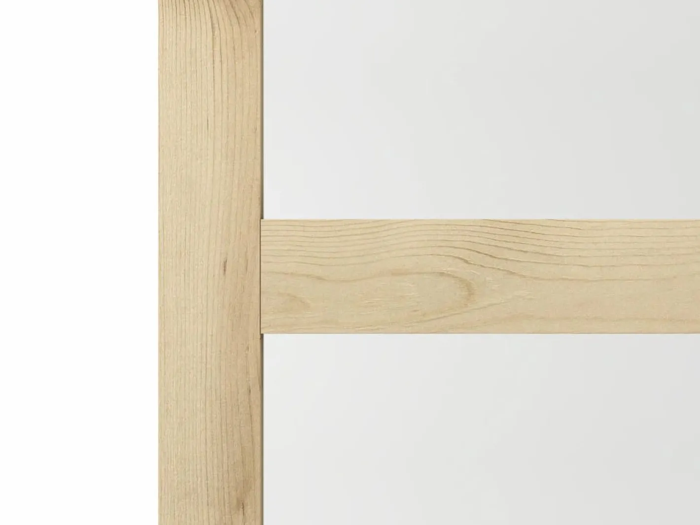 Vente-unique Puerta corredera sistema de empotrado con 3 ventanas, L73 cm, Vidrio templado, ACOSTA II Color natural claro New