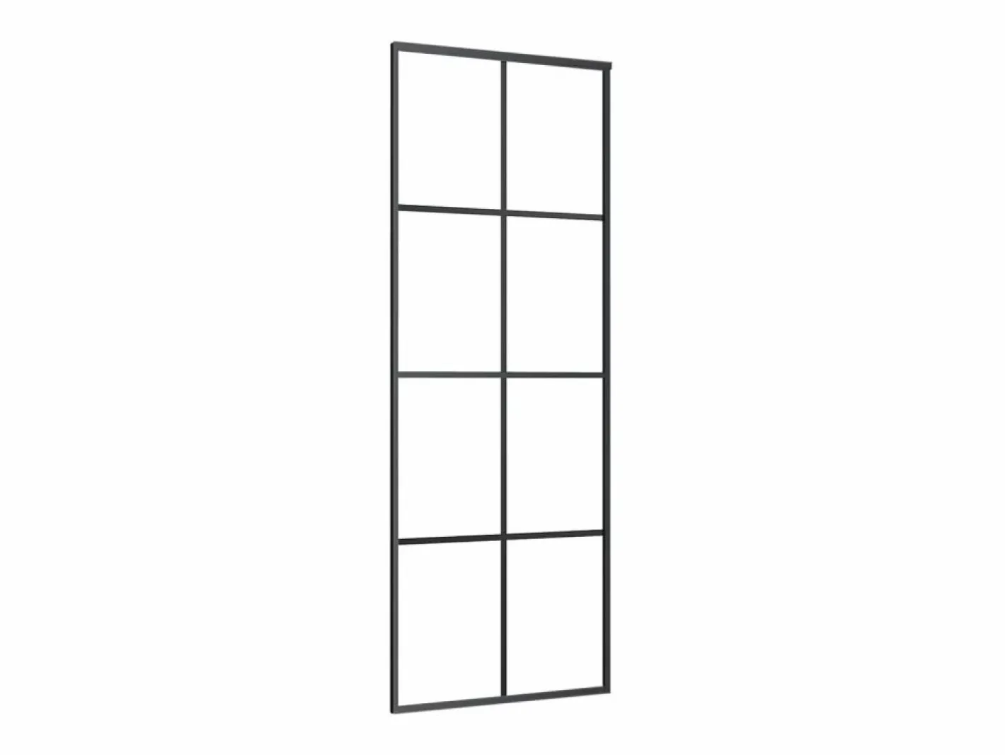 Puerta corredera vidrio ESG y aluminio 76x205 cm ES277983^ Online