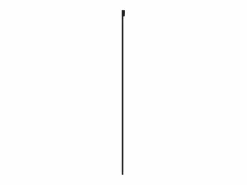 Puerta corredera vidrio templado y aluminio negra 102,5x205 cm ES535337^