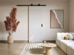 Puerta corredera vista - Alt. 205 x L83 cm MDF + PVC - VARIN II^Vente-unique Online