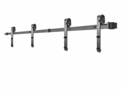 Puerta Corredera|Puerta Corrediza SucceBuy Kit de Herrajes para Puertas de Granero de Acero al Carbono de 11 Pies para Puertas Dobles