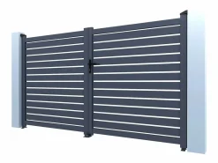 Puerta de aluminio semiperforada <><noscript><img width=