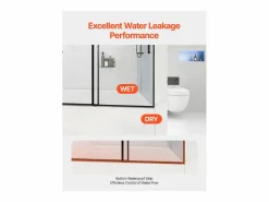 Mampara De Bañera|Puerta de Bañera SucceBuy, Deslizante Sin Marco, 142 a 152 cm Ancho x 152 cm Alto, de Vidrio para Baño