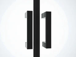 Puerta de ducha batiente mate, 80 x 195 x 1.92 cm, cristal y metal, SARASOTA^Shower & Design Online