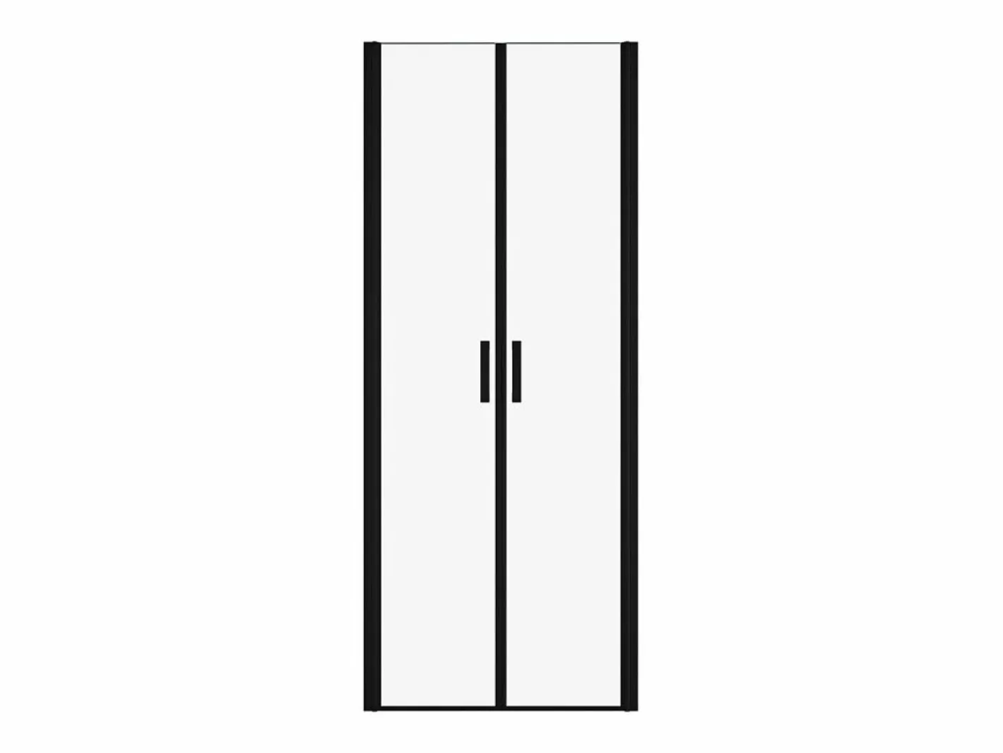 Puerta de ducha batiente mate, 70 x 195 x 1.92 cm, cristal y metal, SARASOTA^Shower & Design
