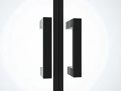 Puerta de ducha batiente mate, 70 x 195 x 1.92 cm, cristal y metal, SARASOTA^Shower & Design