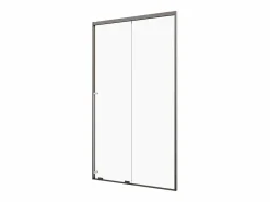 Shower & Design Puerta de ducha corredera, 120 cm, color metalizado, COVINGTON Gris Online